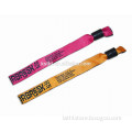 Custom Festival Woven Wristband for Events with Your Logos
